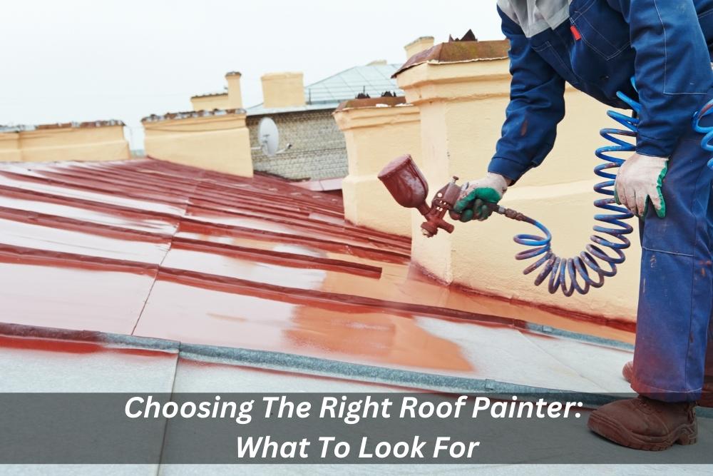 Image presents Choosing The Right Roof Painter: What To Look For
