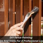 Image presents fence painting