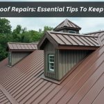 Image presents metal roof repairs