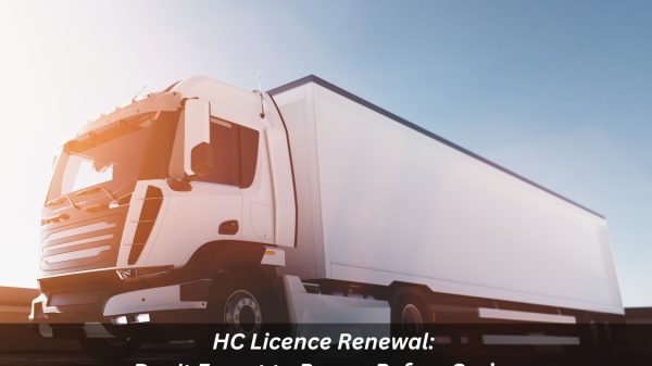 Image presents HC Licence Renewal Don't Forget to Renew Before Spring